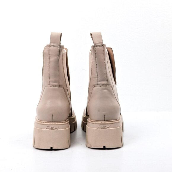 Ash Women Links Ivory Leather Platform Ankle Chelsea Boots 10.5US EUR41 - Picture 3 of 8